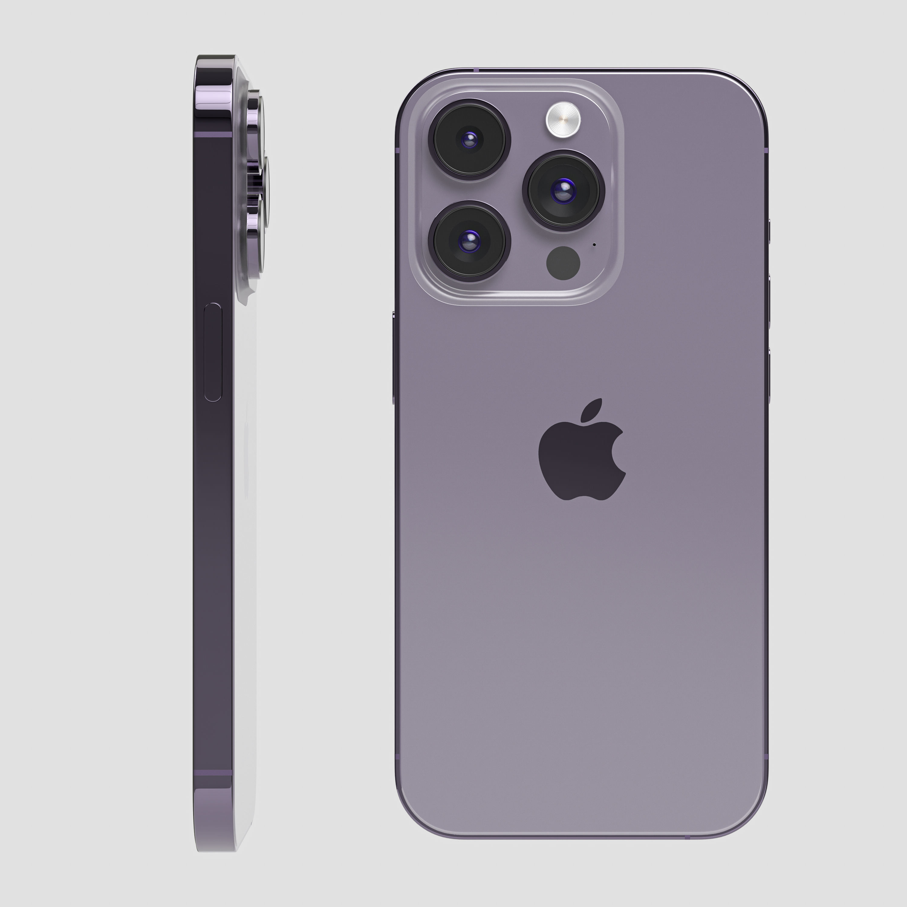 Apple iPhone 14 Pro cell phone 3D model_6