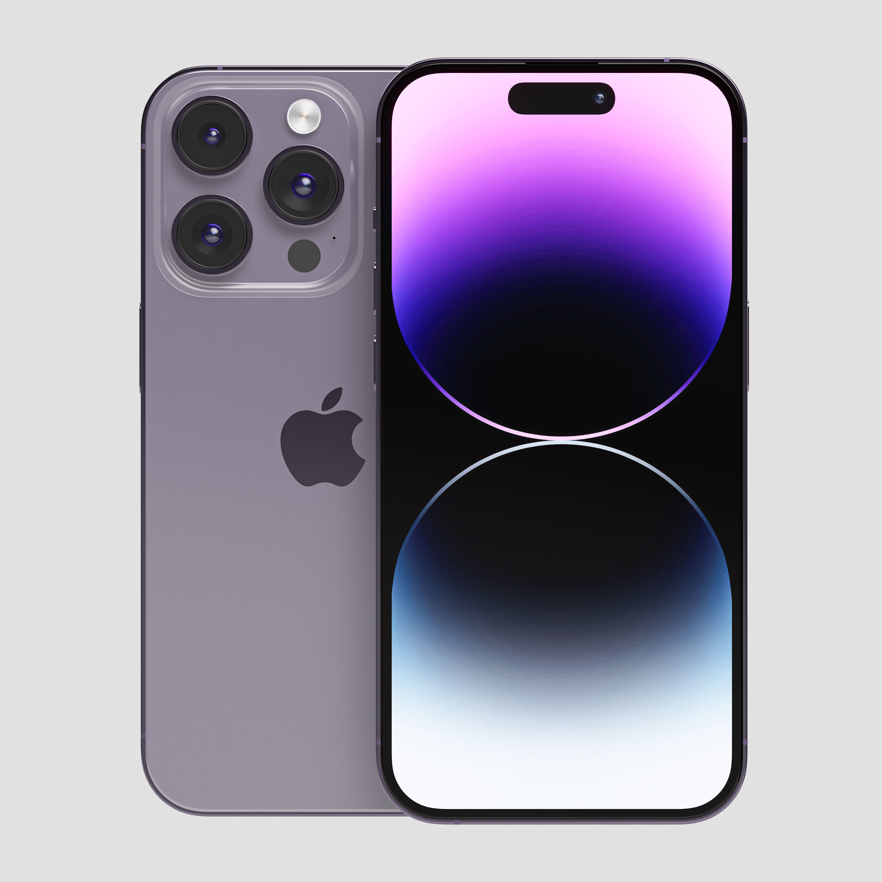 Apple iPhone 14 Pro cell phone 3D model_2
