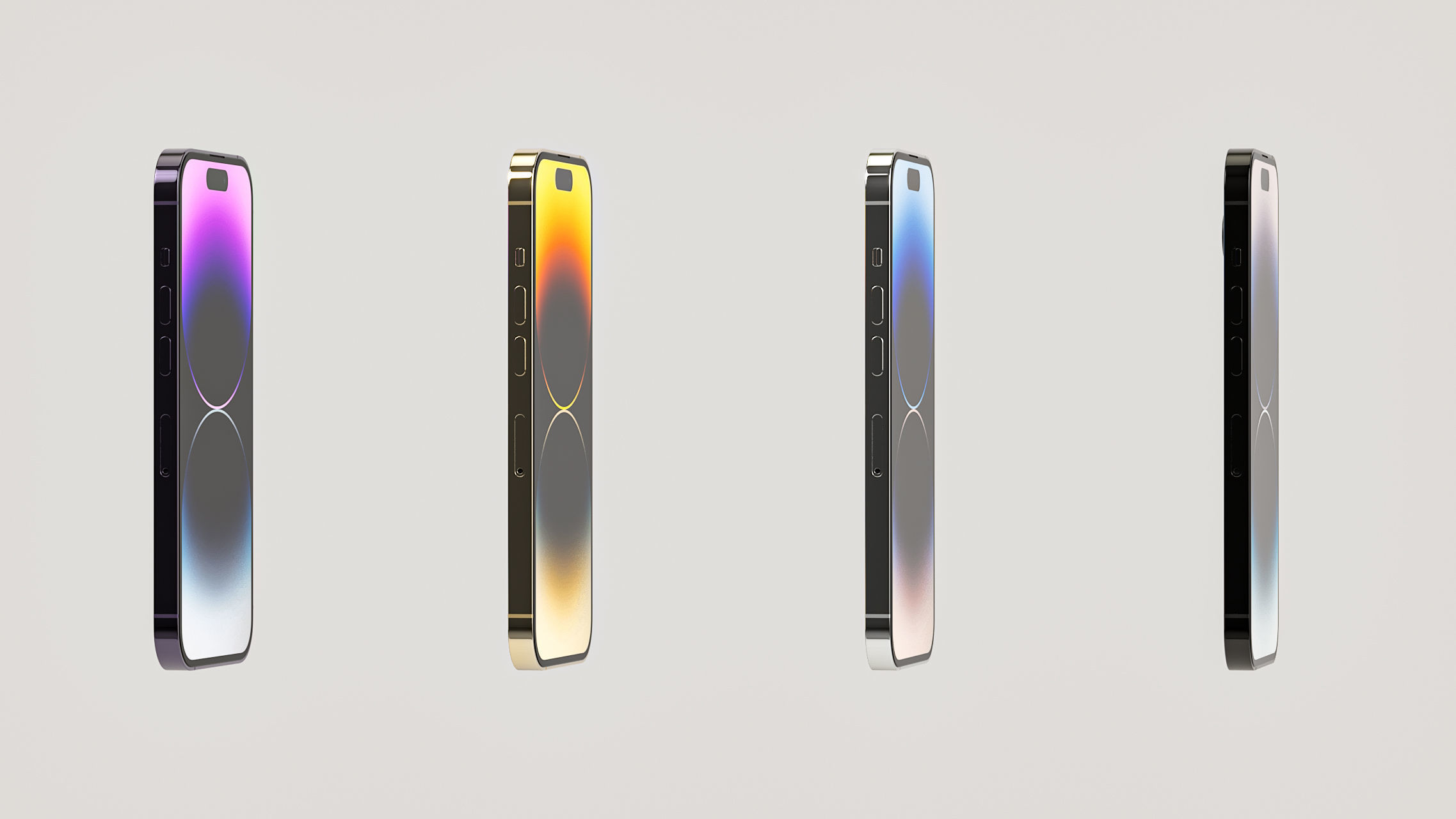 Apple iPhone 14 Pro cell phone 3D model_36