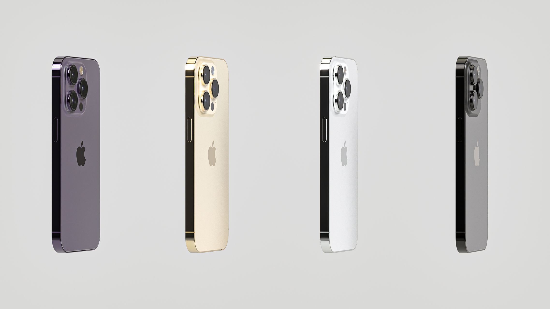 Apple iPhone 14 Pro cell phone 3D model_46