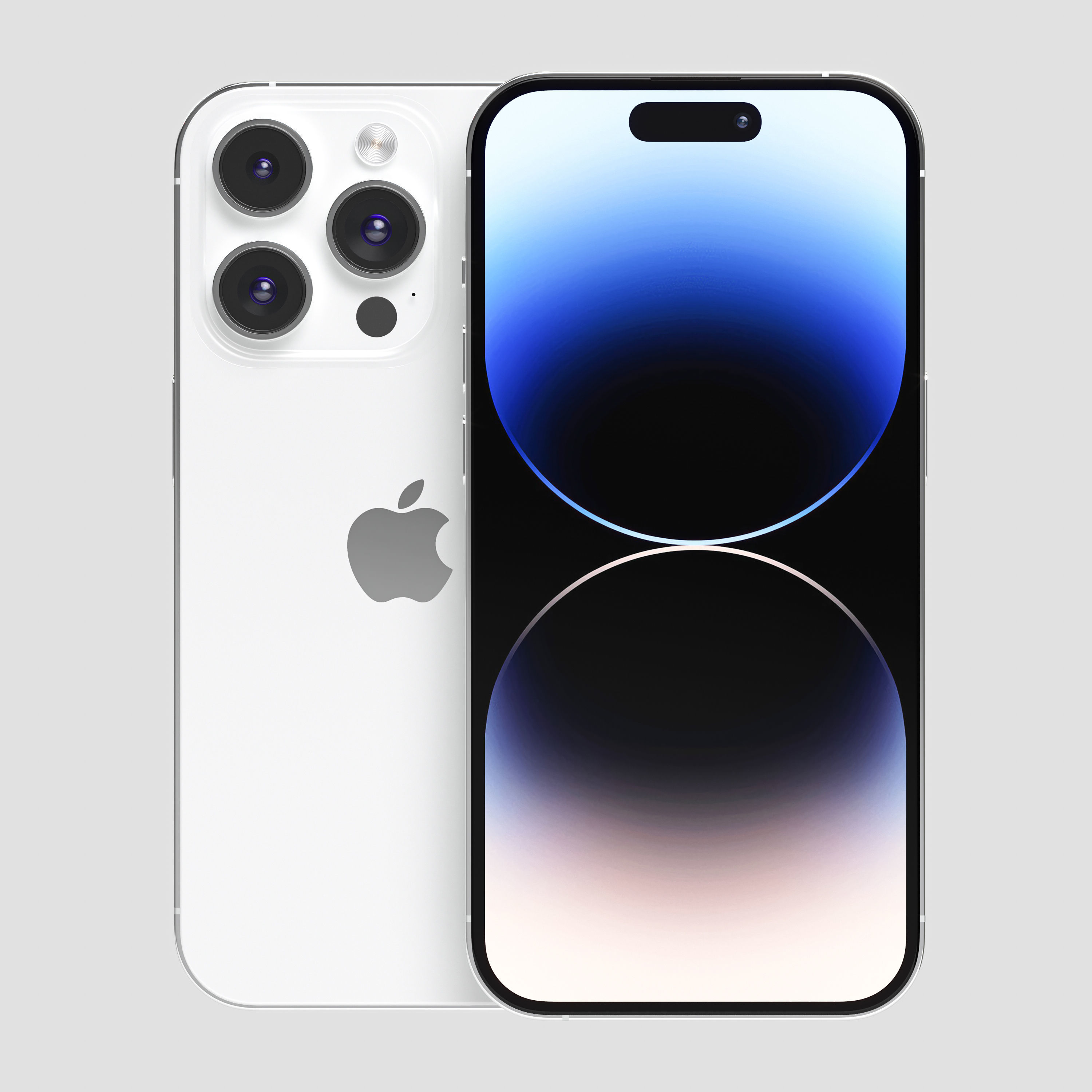 Apple iPhone 14 Pro cell phone 3D model_4