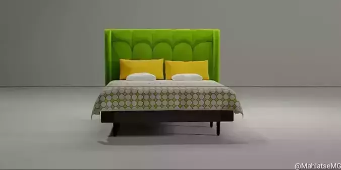 K Bed with headboard