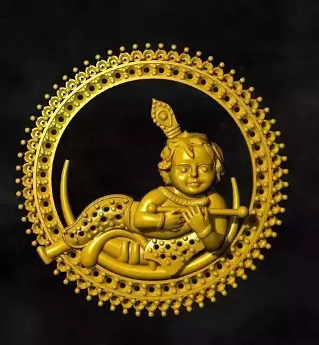 LORD CHINNI KRISHNA PENDENT JEWELRY