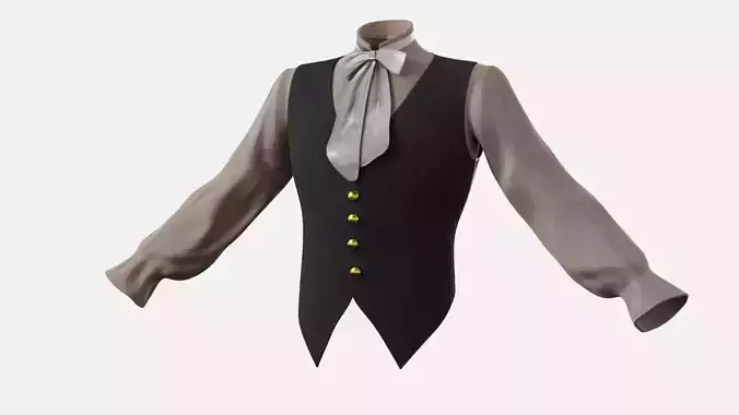 Male Vests with Shirt
