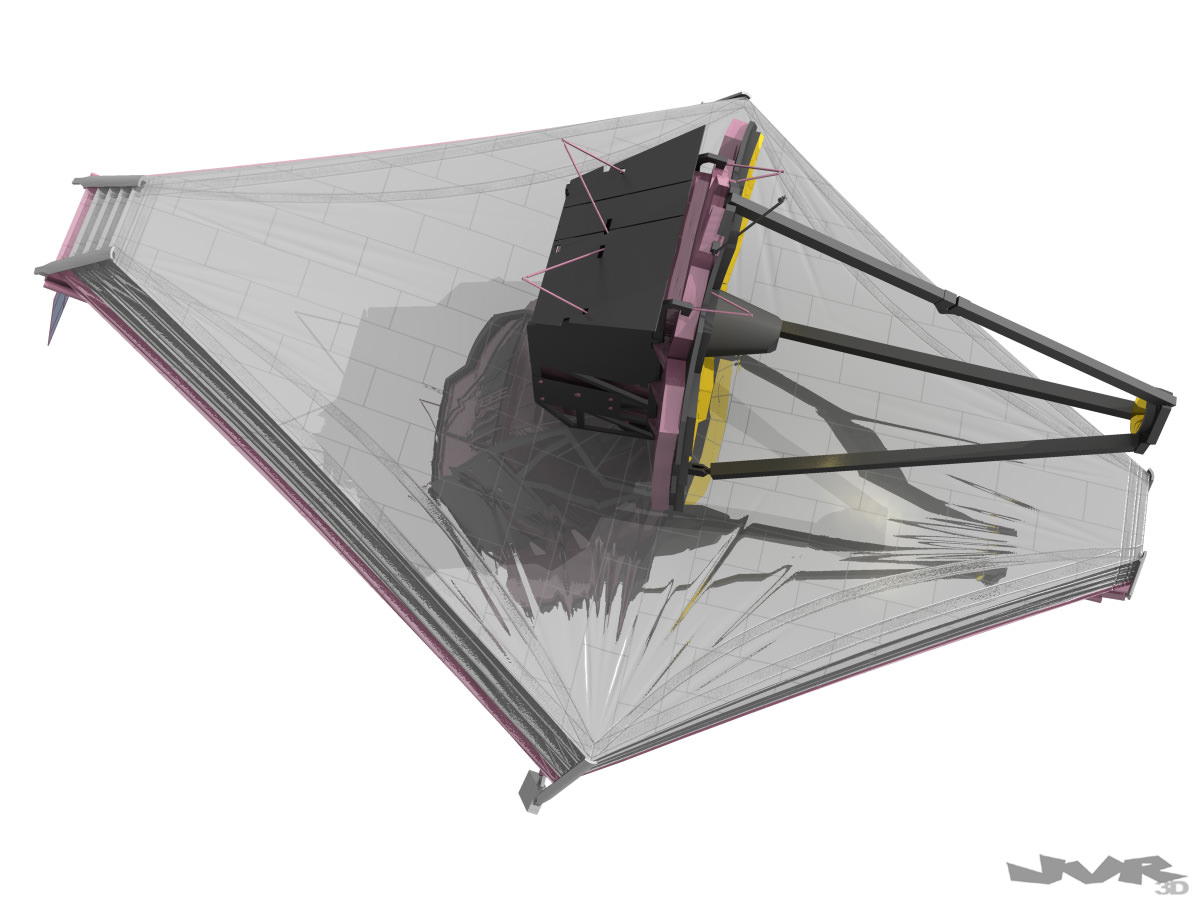 James Webb Spacial Telescope 3D model_2