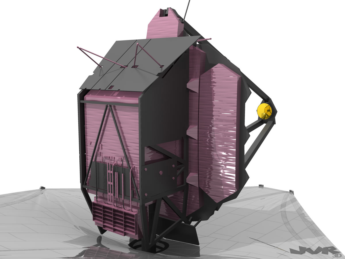 James Webb Spacial Telescope 3D model_4