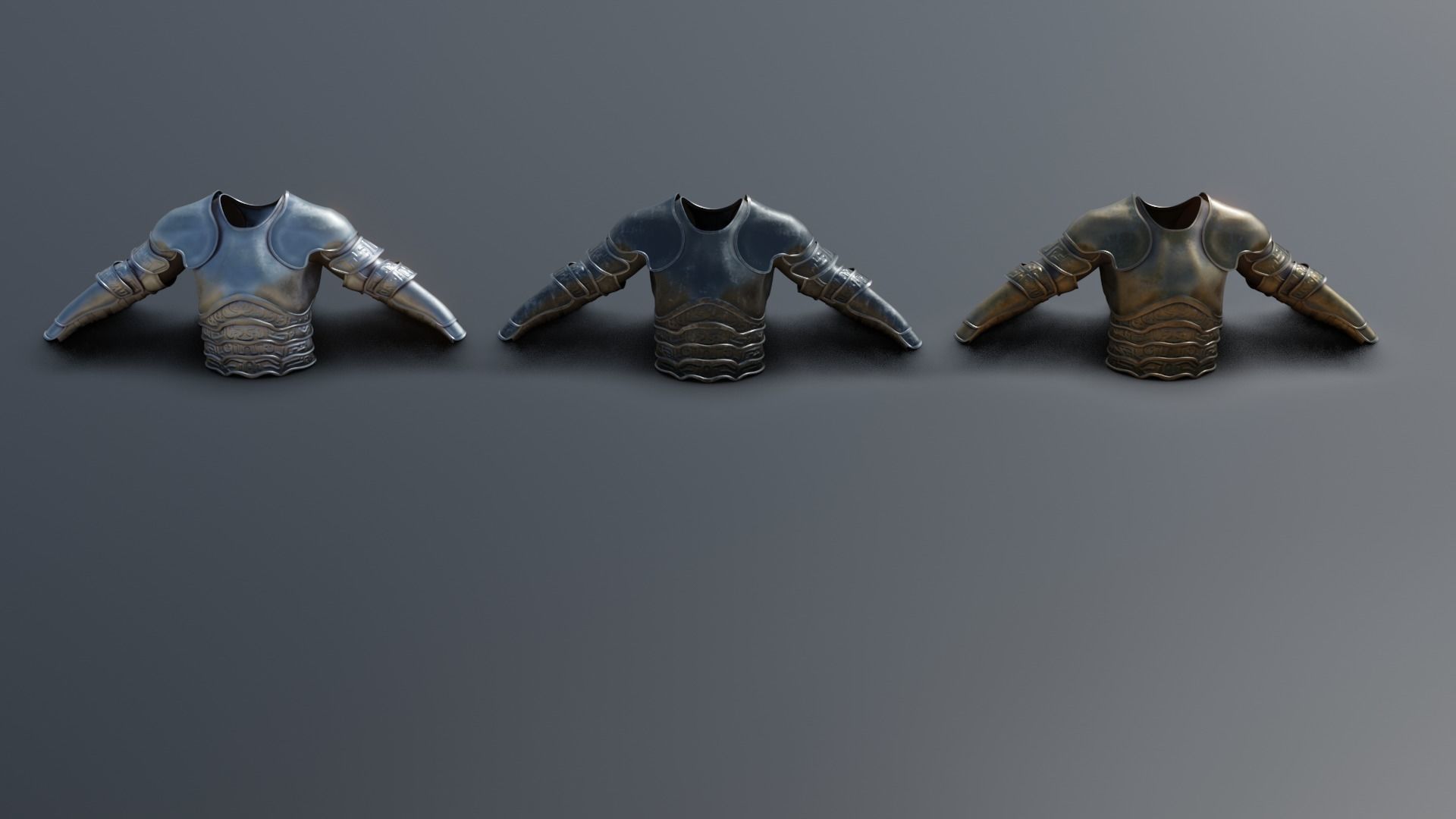 low poly battle armor  Low-poly 3D model_11