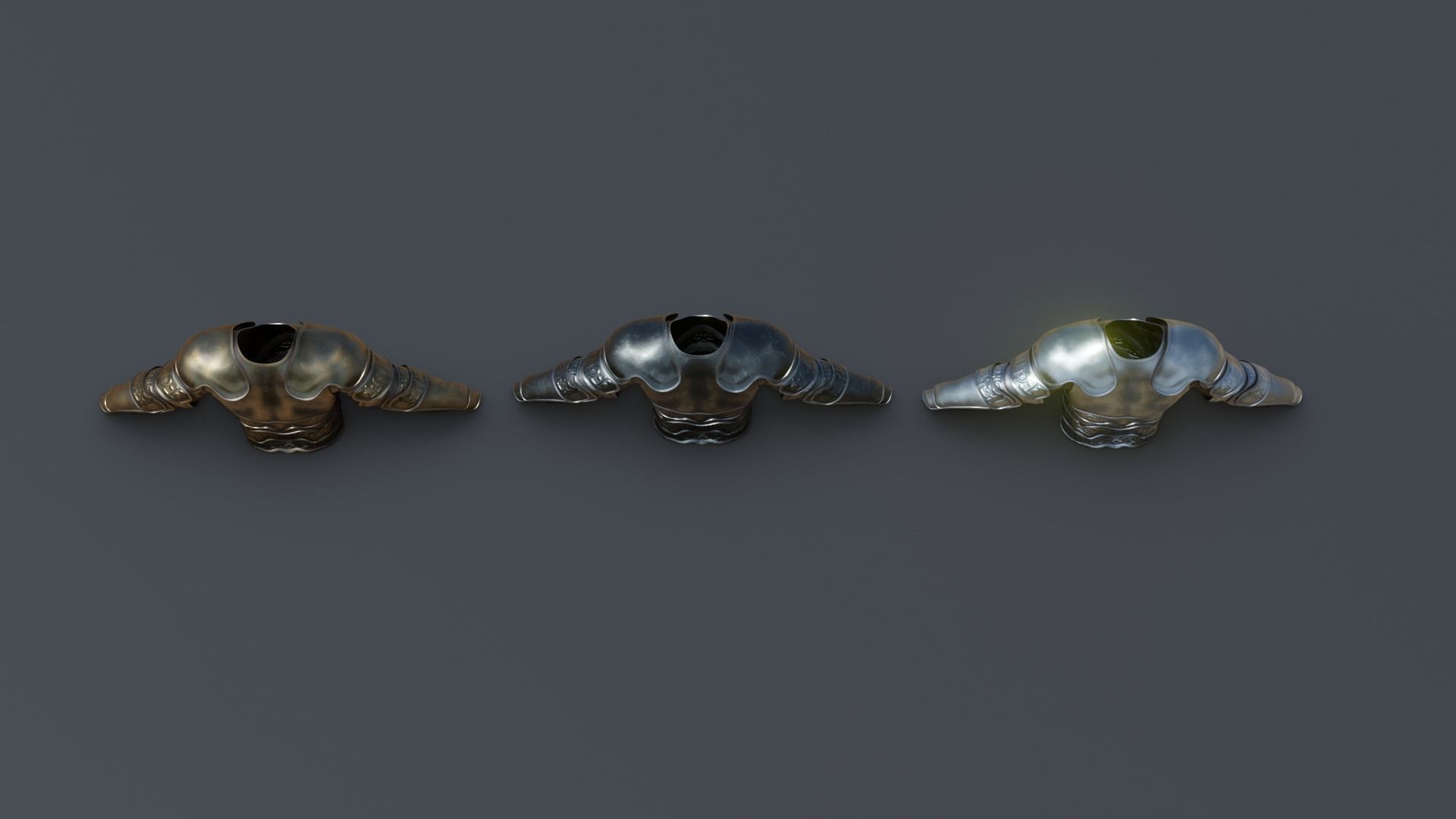 low poly battle armor  Low-poly 3D model_8