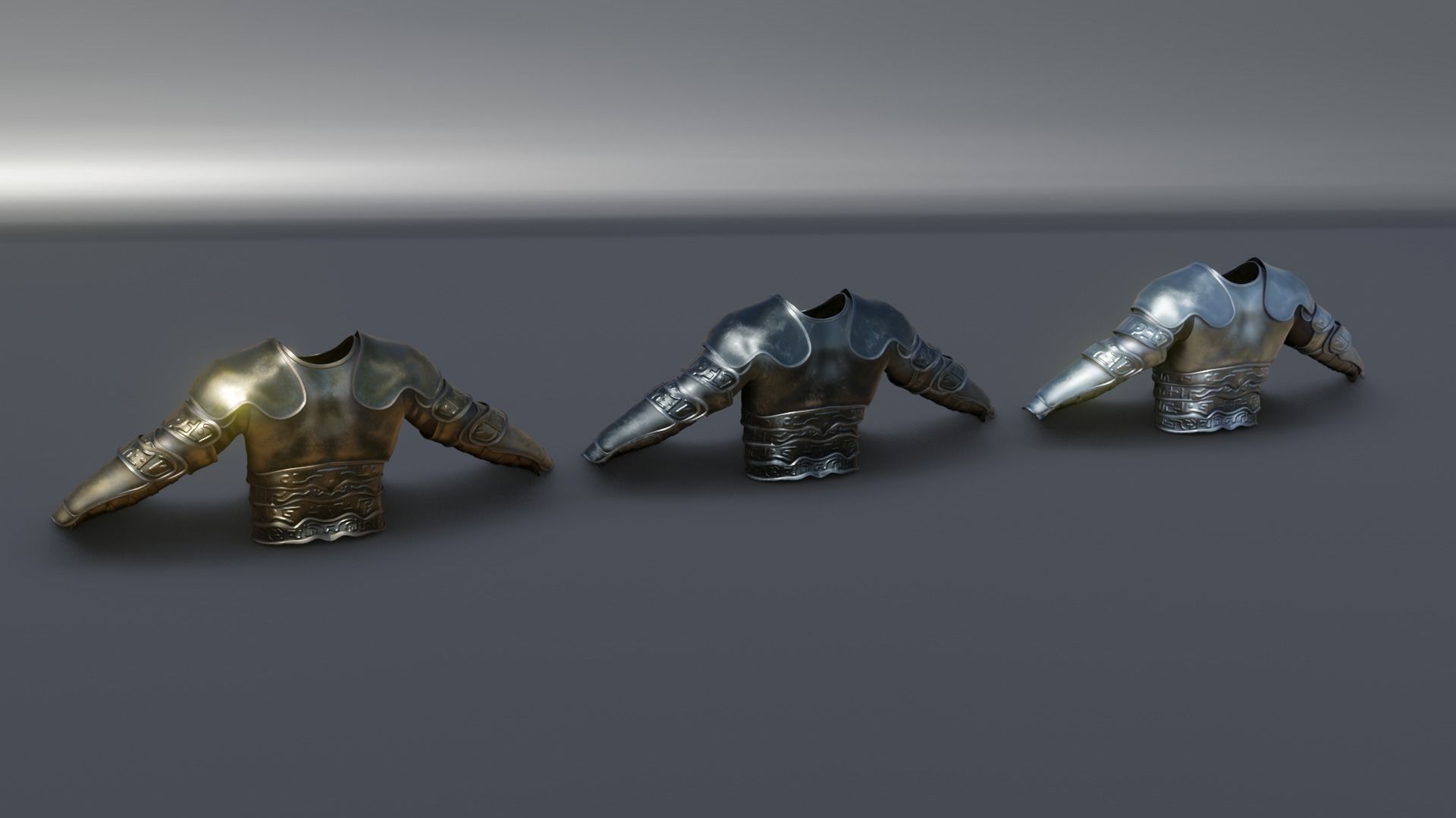low poly battle armor  Low-poly 3D model_7