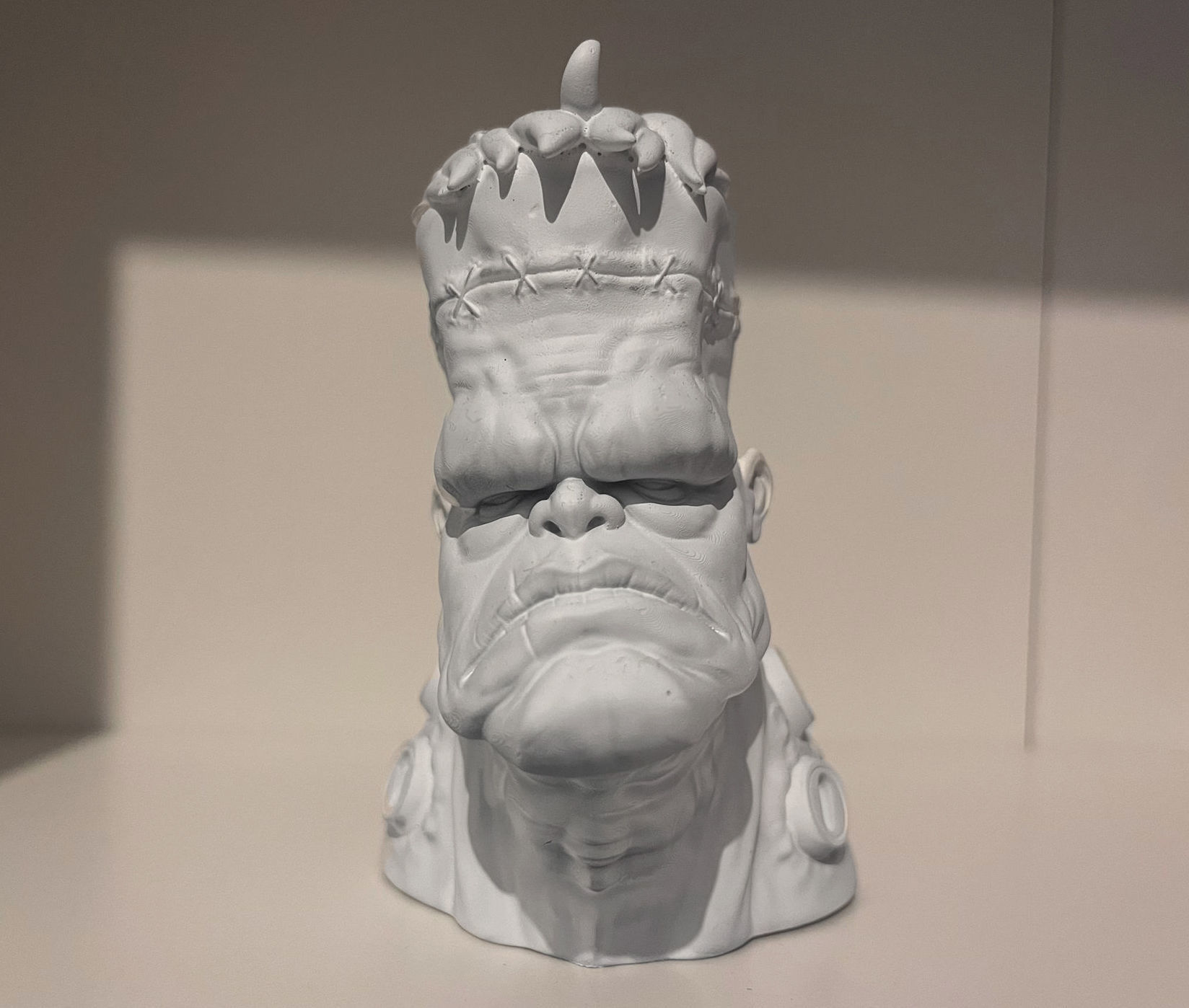 Frankenstein -Stylized Bust 3D print model_3