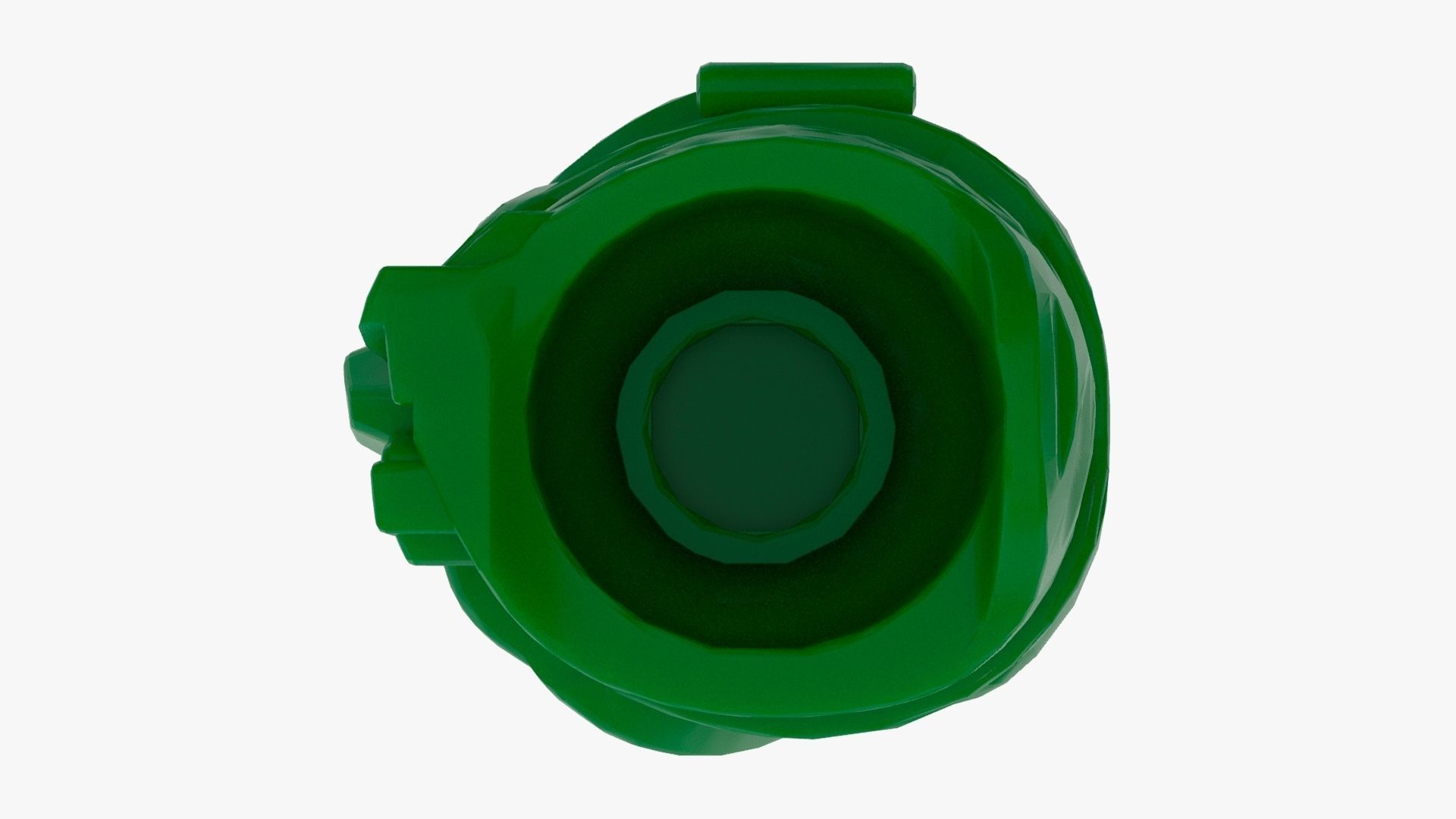 Realsize Lego Ninjago Head Low-poly 3D model_7