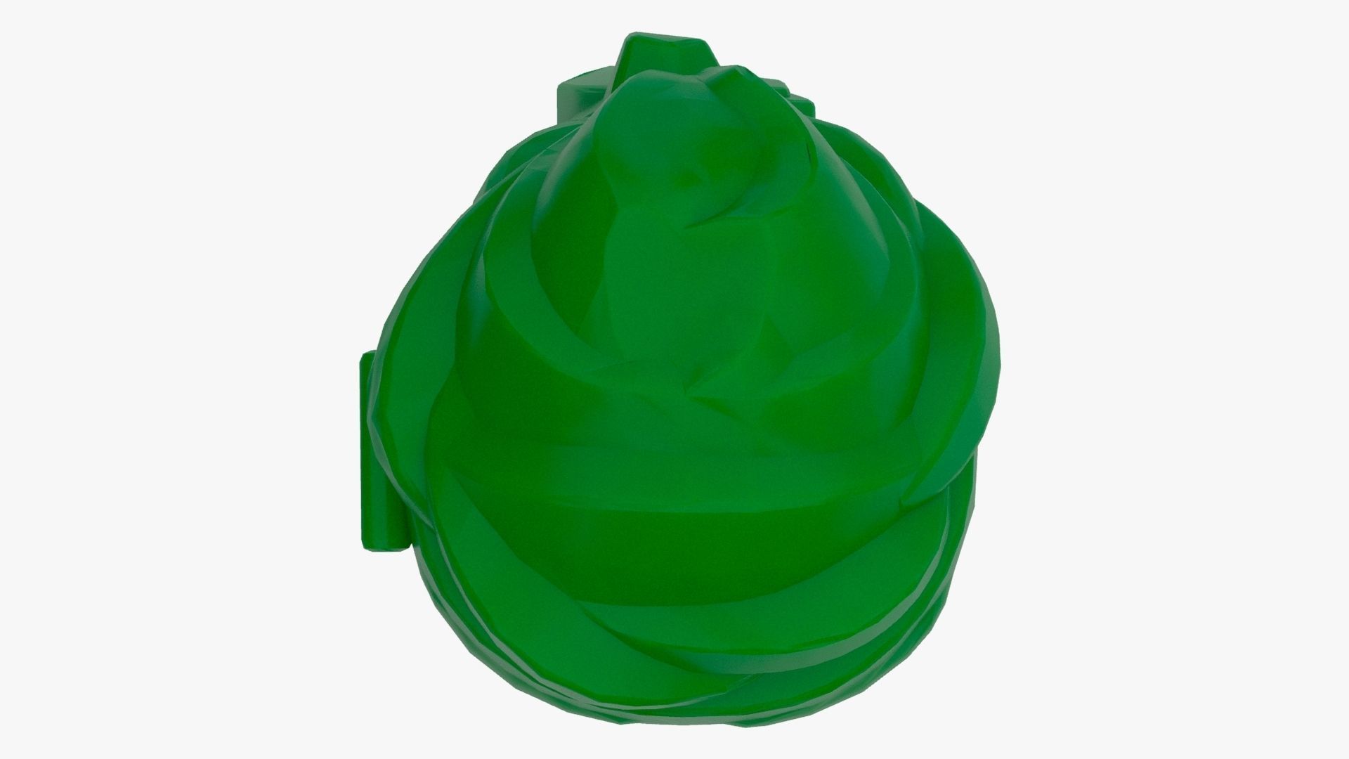 Realsize Lego Ninjago Head Low-poly 3D model_6