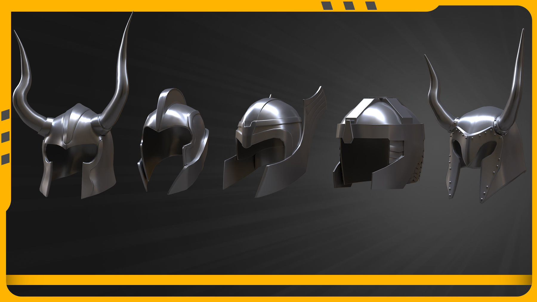 25 Helmet Basemesh Low-poly 3D model_4