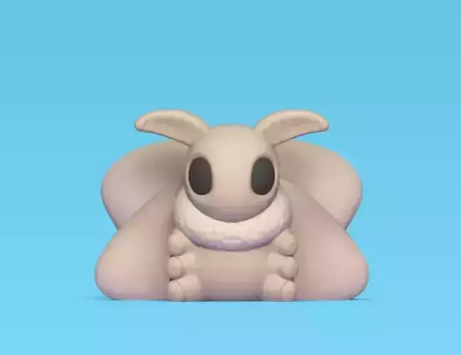 Sitting Moth 3D print model