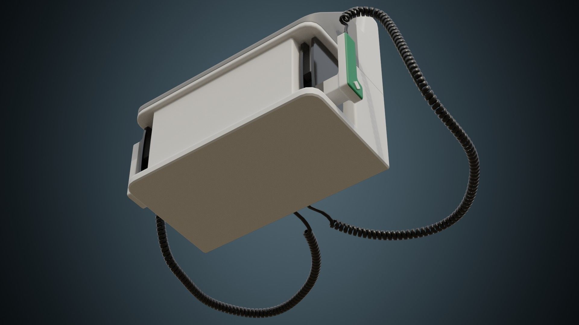Defibrillator 1 Basic Low-poly 3D model_4