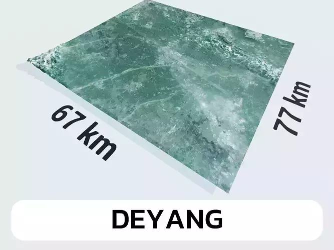 Deyang China City Landscape 3D Model