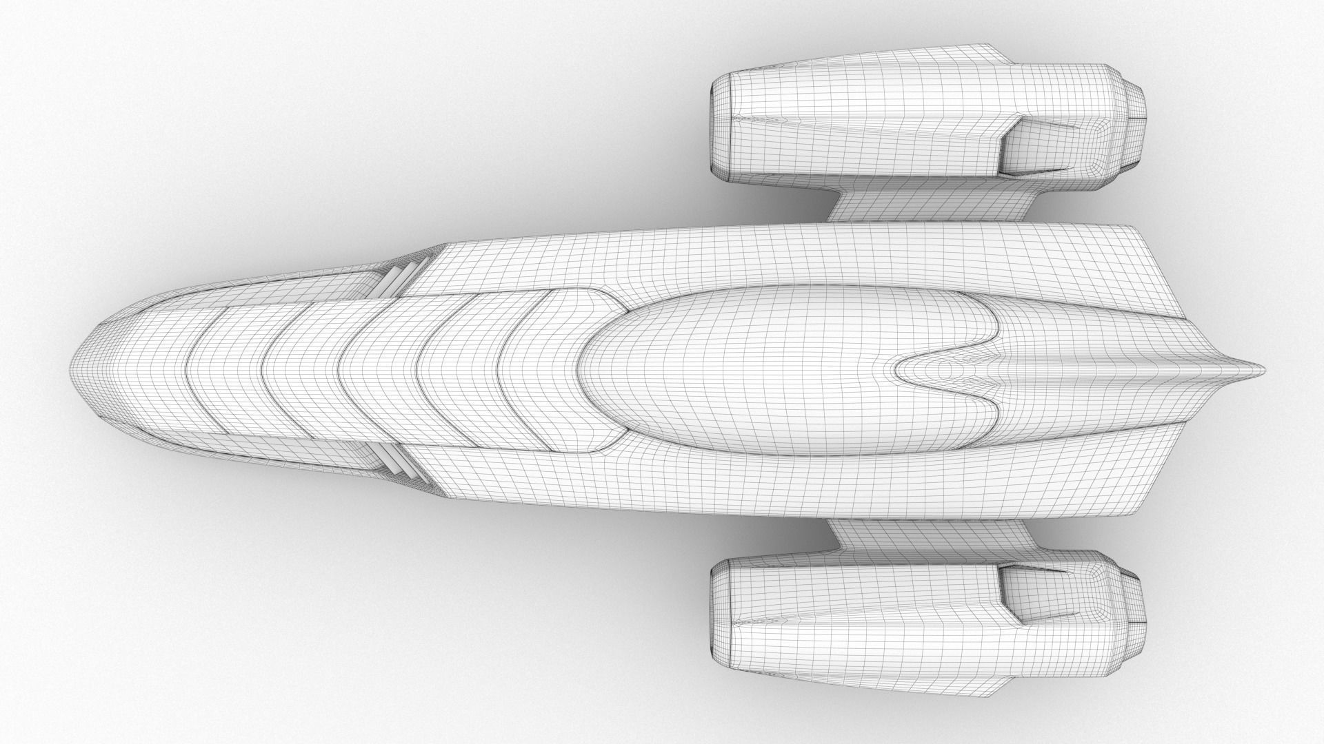 Racing Spaceship Polaris 3D model_12