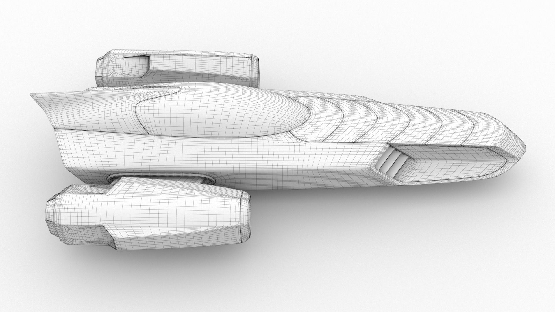 Racing Spaceship Polaris 3D model_16