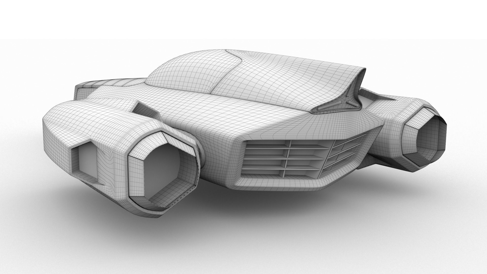 Racing Spaceship Polaris 3D model_13