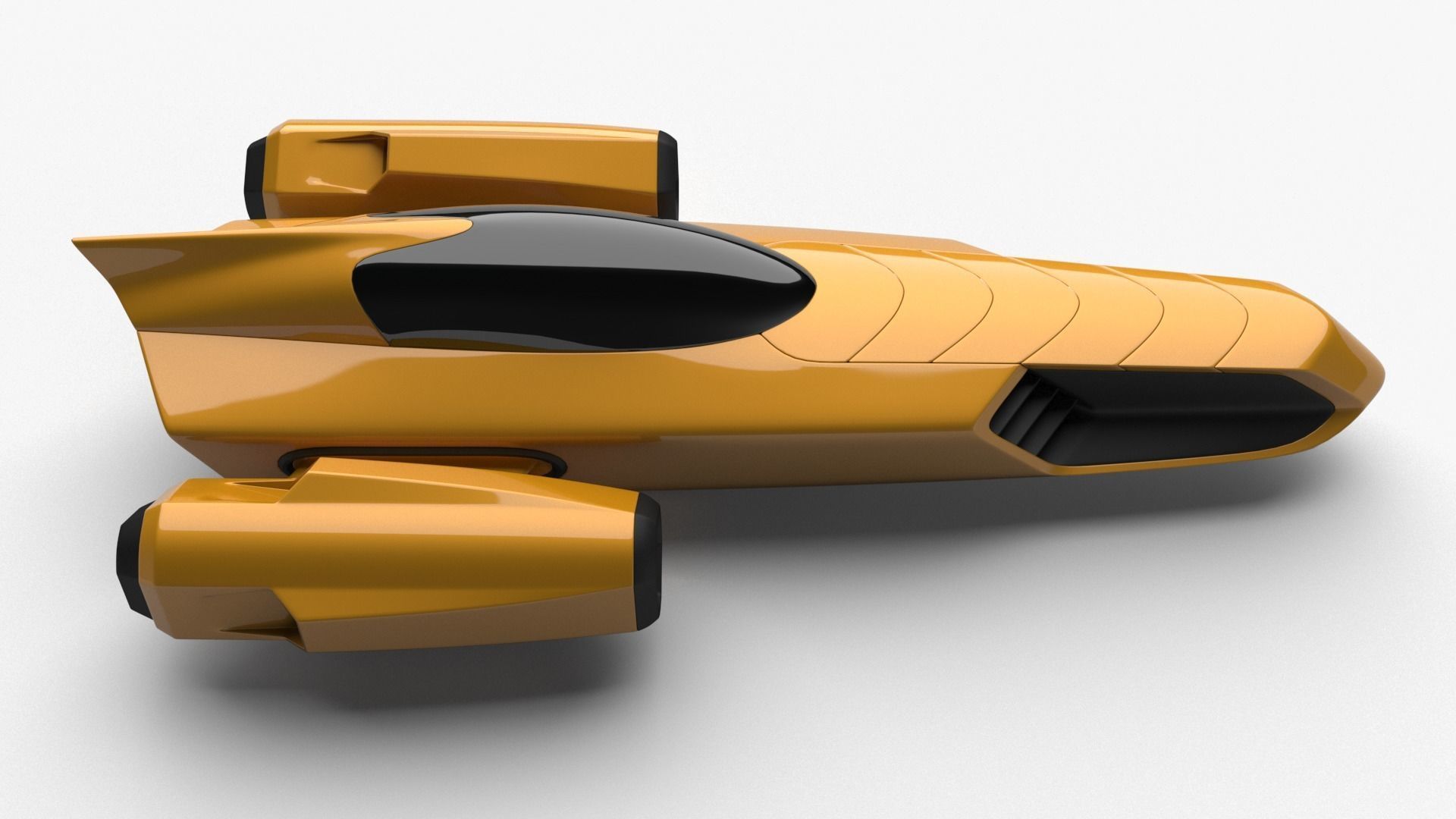 Racing Spaceship Polaris 3D model_6