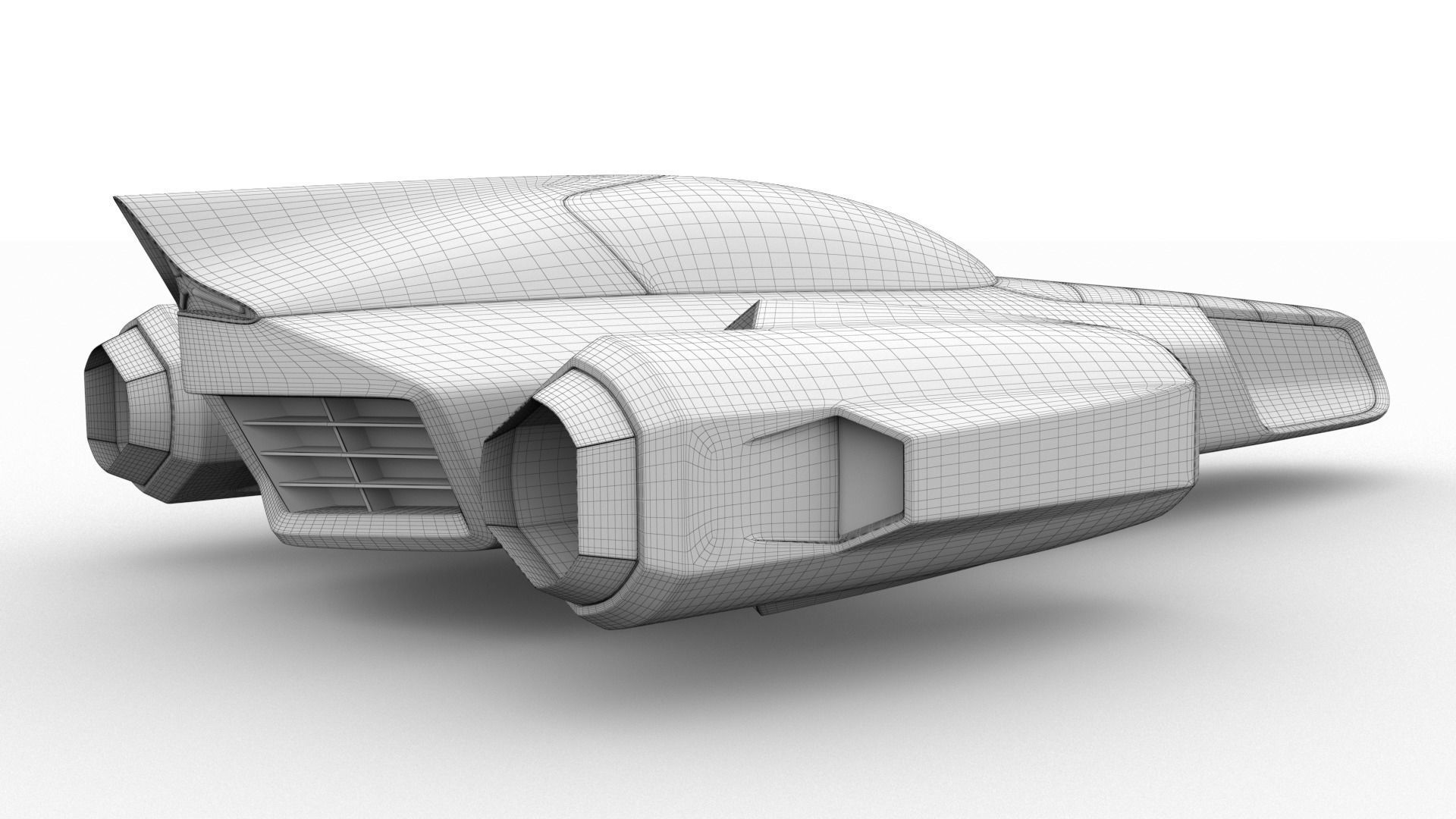 Racing Spaceship Polaris 3D model_15