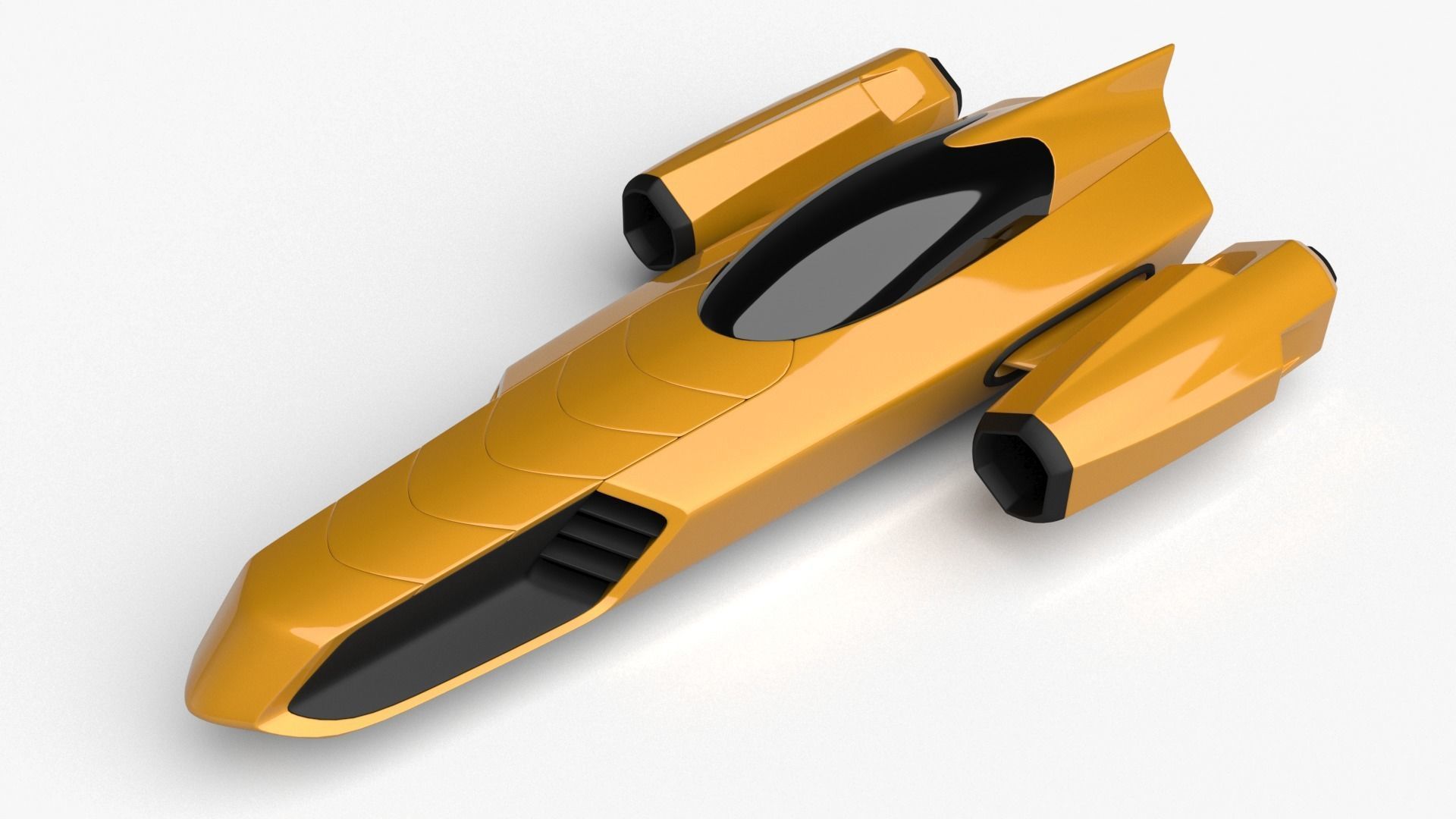 Racing Spaceship Polaris 3D model_8