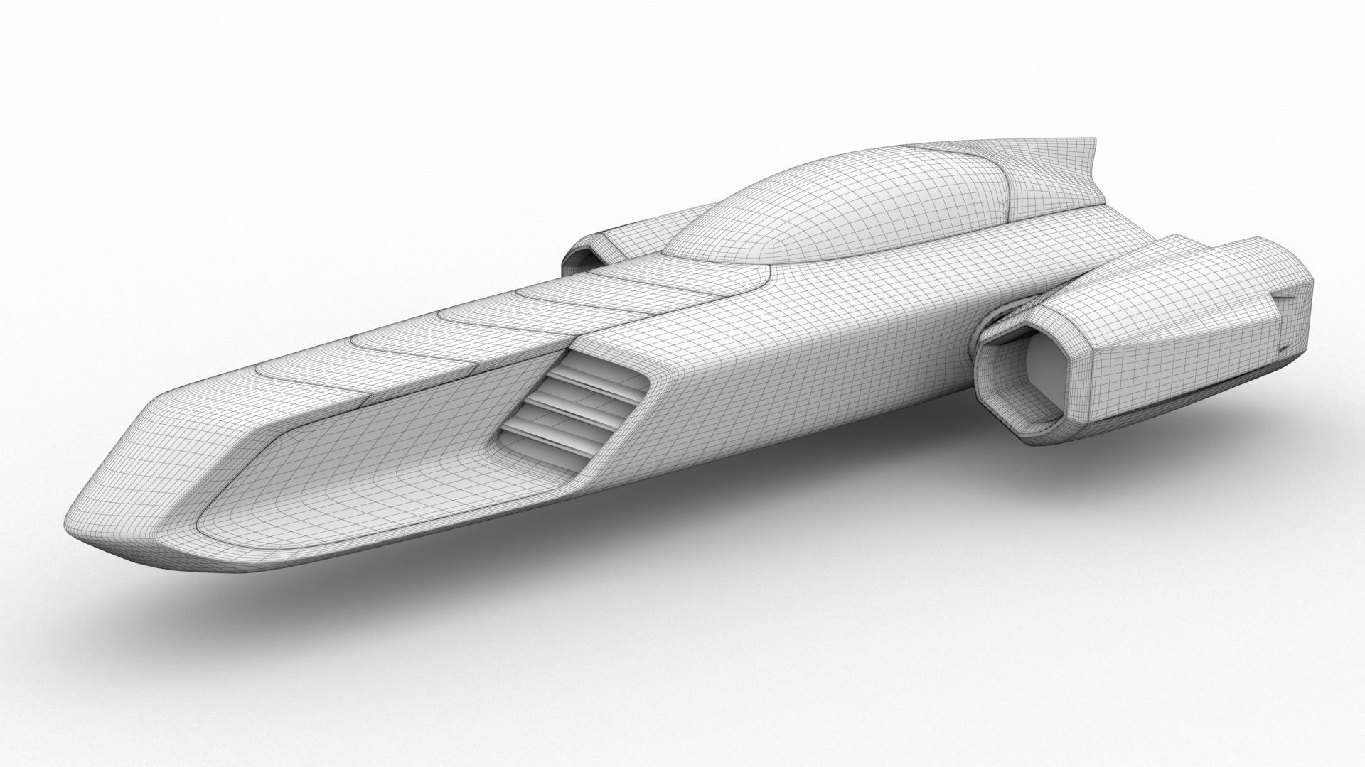 Racing Spaceship Polaris 3D model_10