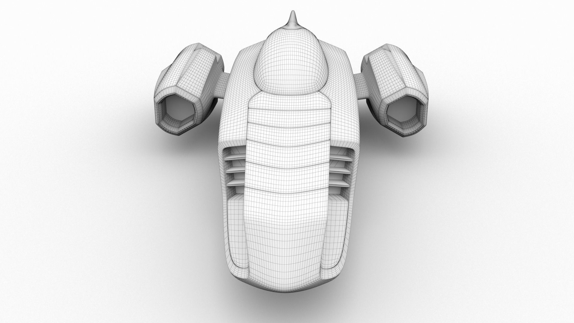 Racing Spaceship Polaris 3D model_17
