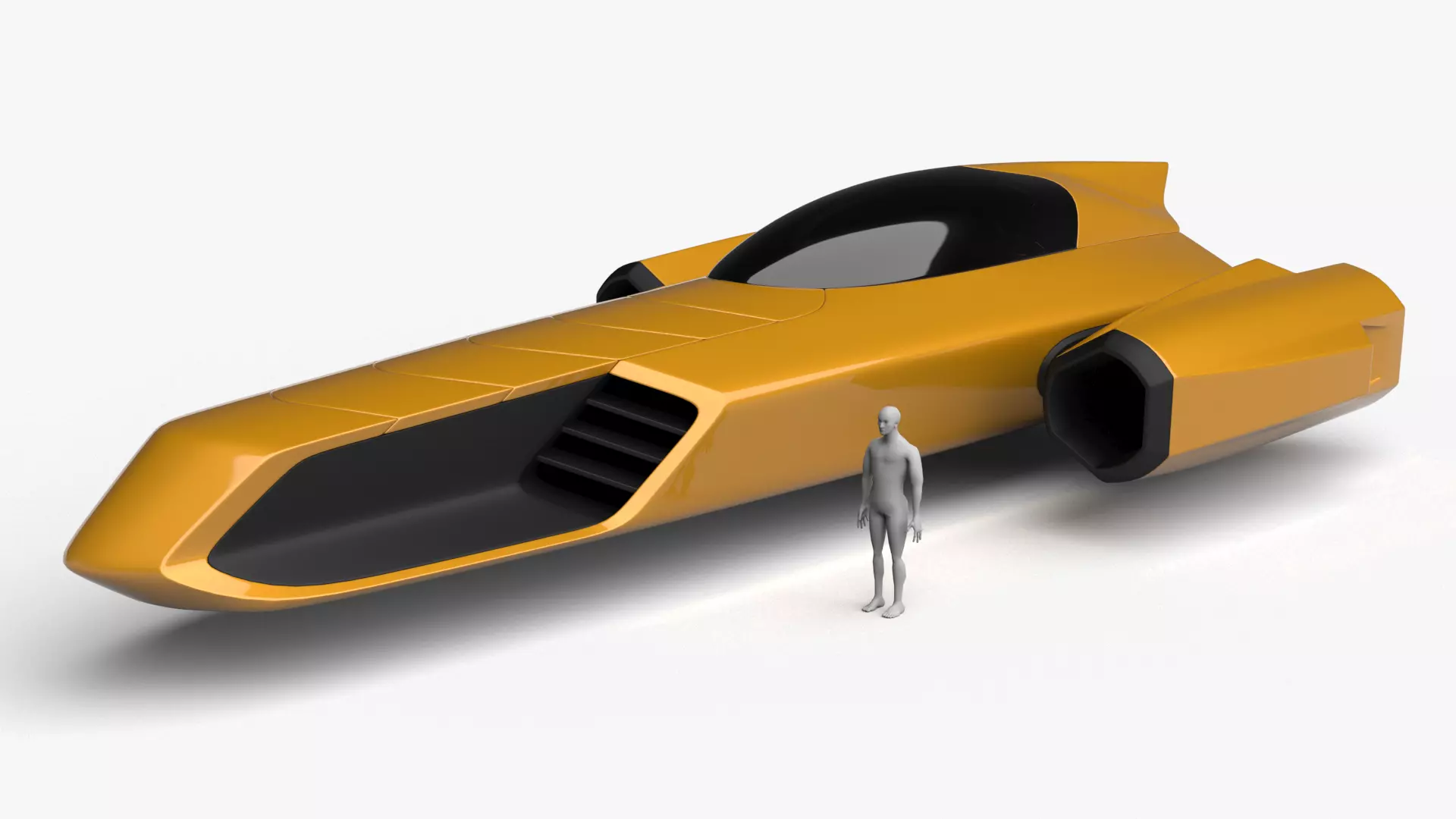 Racing Spaceship Polaris 3D model_0