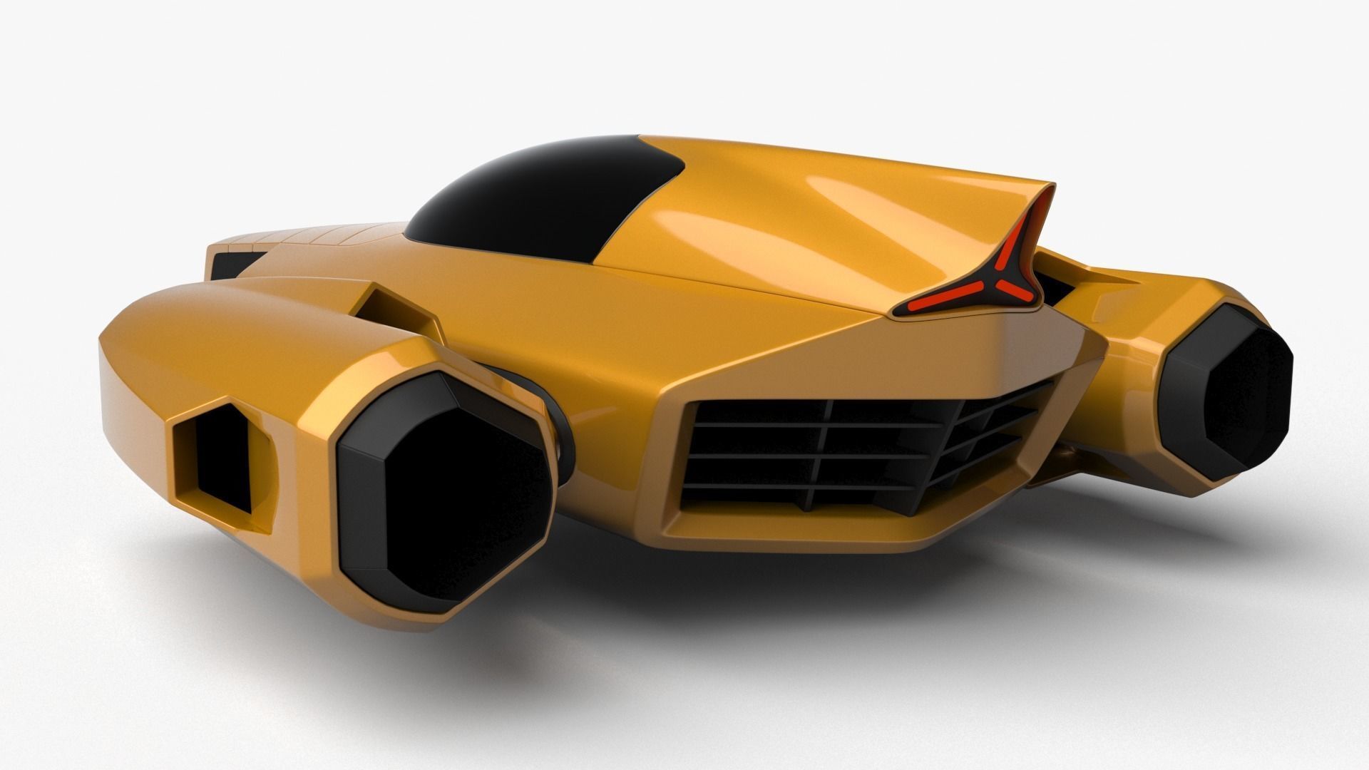 Racing Spaceship Polaris 3D model_3