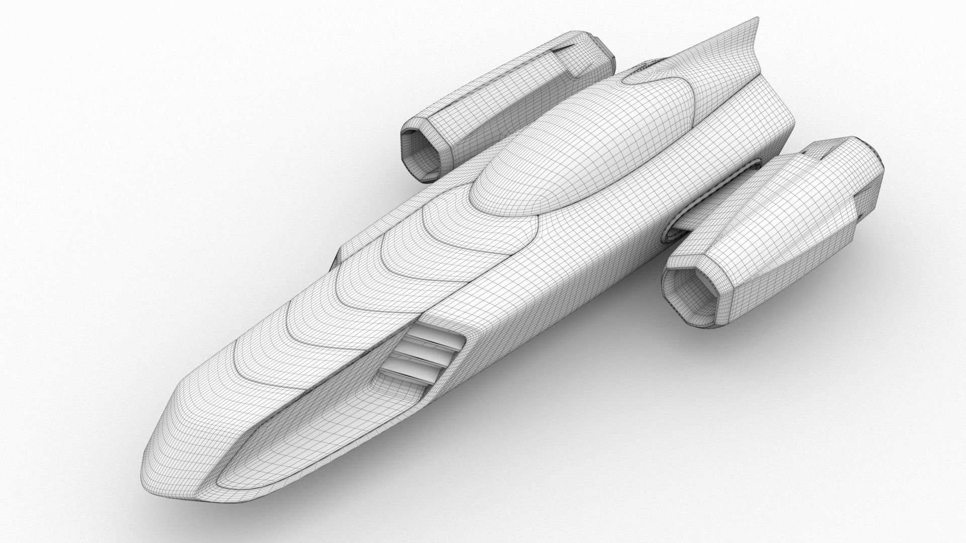 Racing Spaceship Polaris 3D model_18