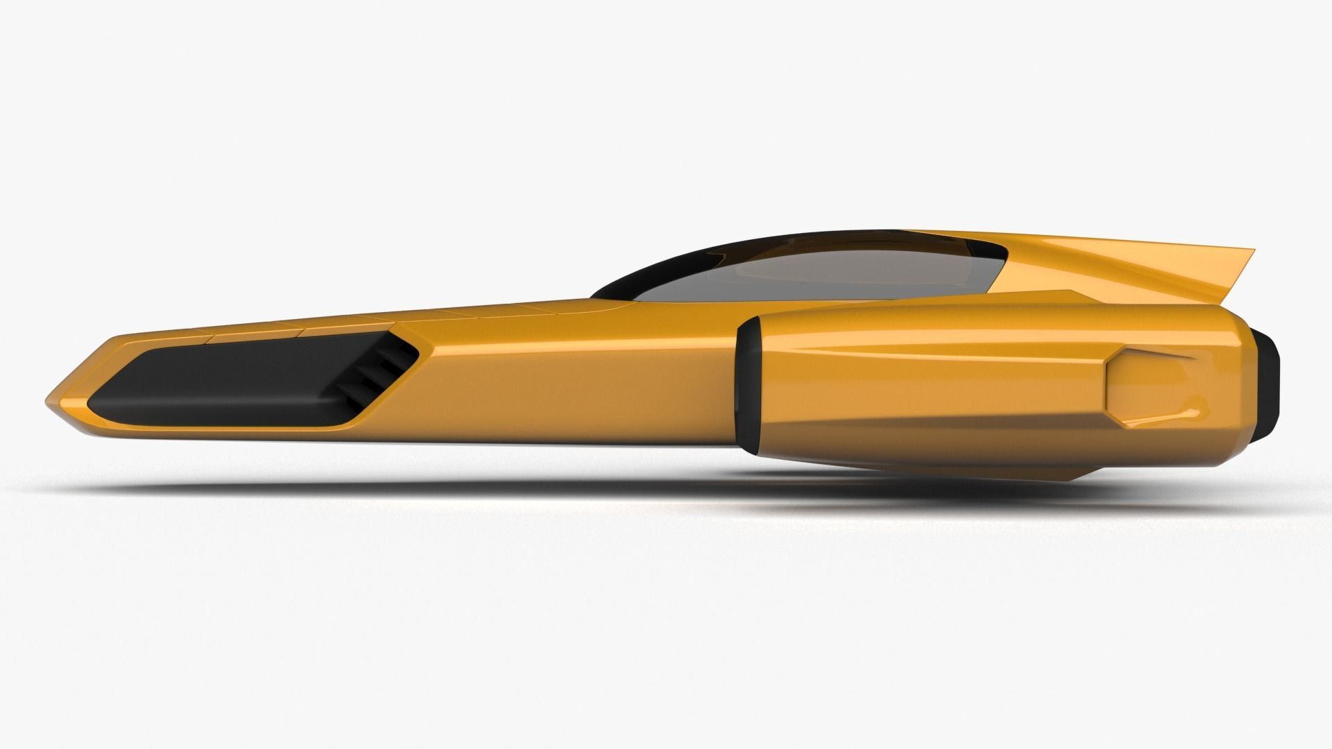 Racing Spaceship Polaris 3D model_1