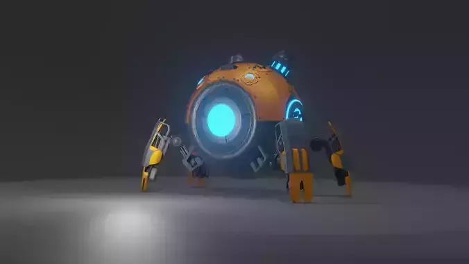 Sci Fi Ball robot model compact robot robot 3d model 3D model