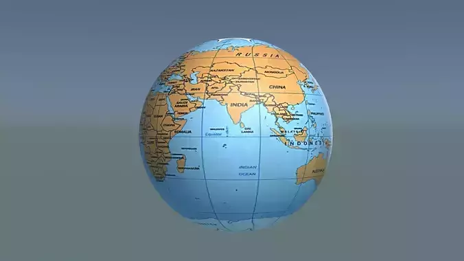 Planet Earth Free low-poly 3D model