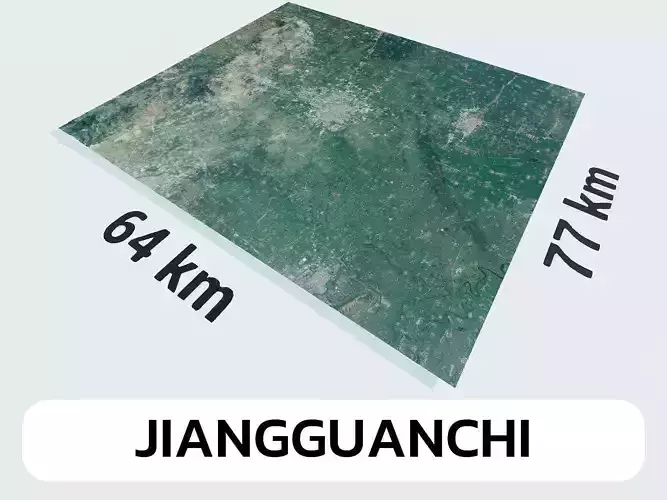 Jiangguanchi China City Landscape 3D Model