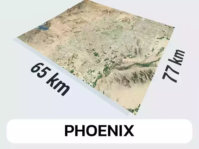 Phoenix United States City Landscape 3D Model