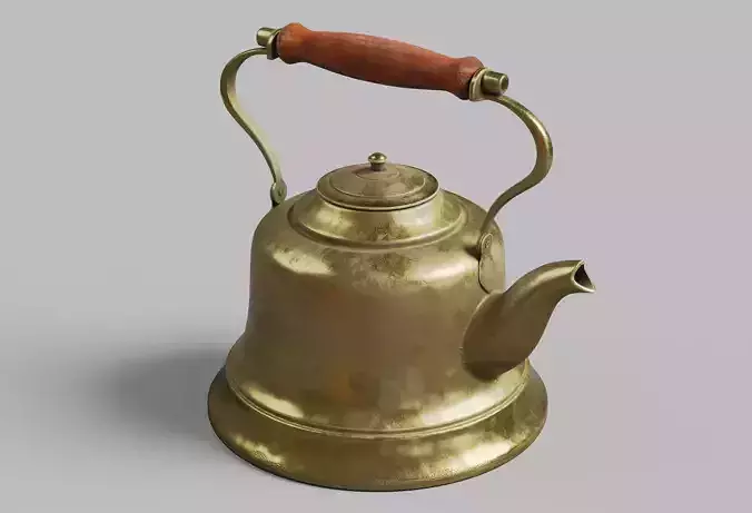 Vintage Metal Tea Kettle
