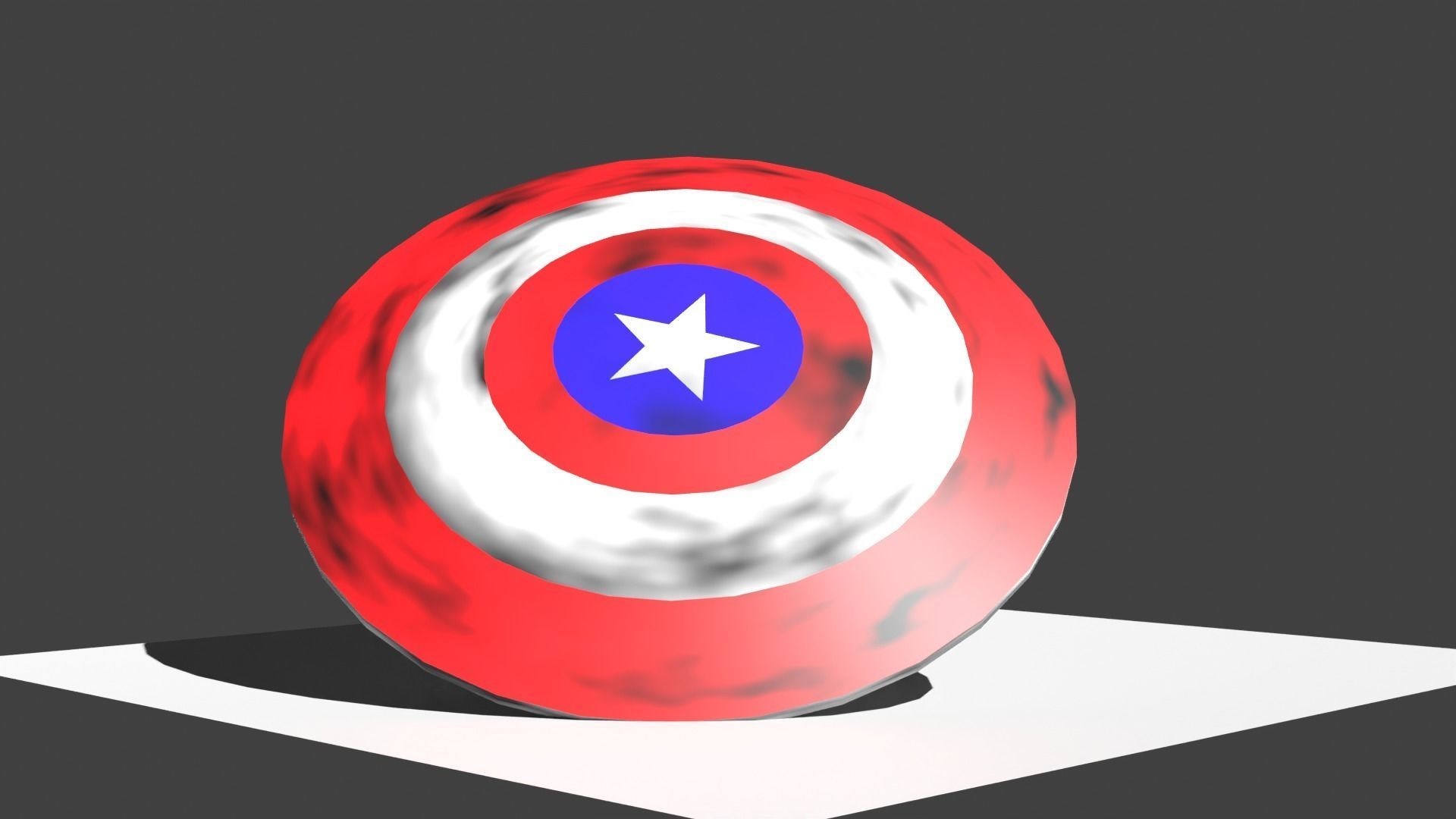 Marvel Captain America Shield 3D model_3