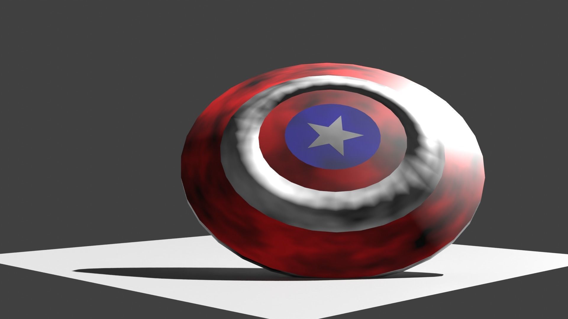 Marvel Captain America Shield 3D model_4