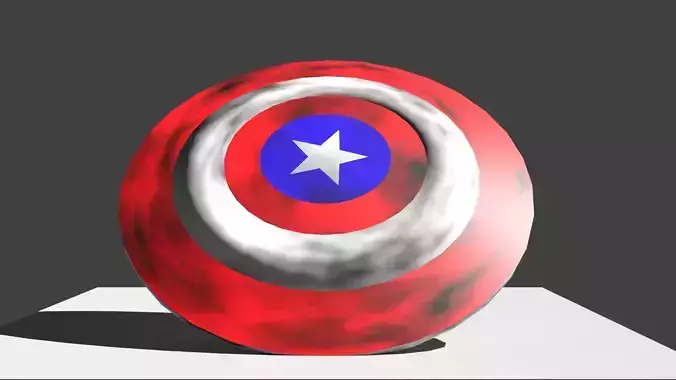 Marvel Captain America Shield 3D model