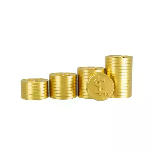 3D gold coin