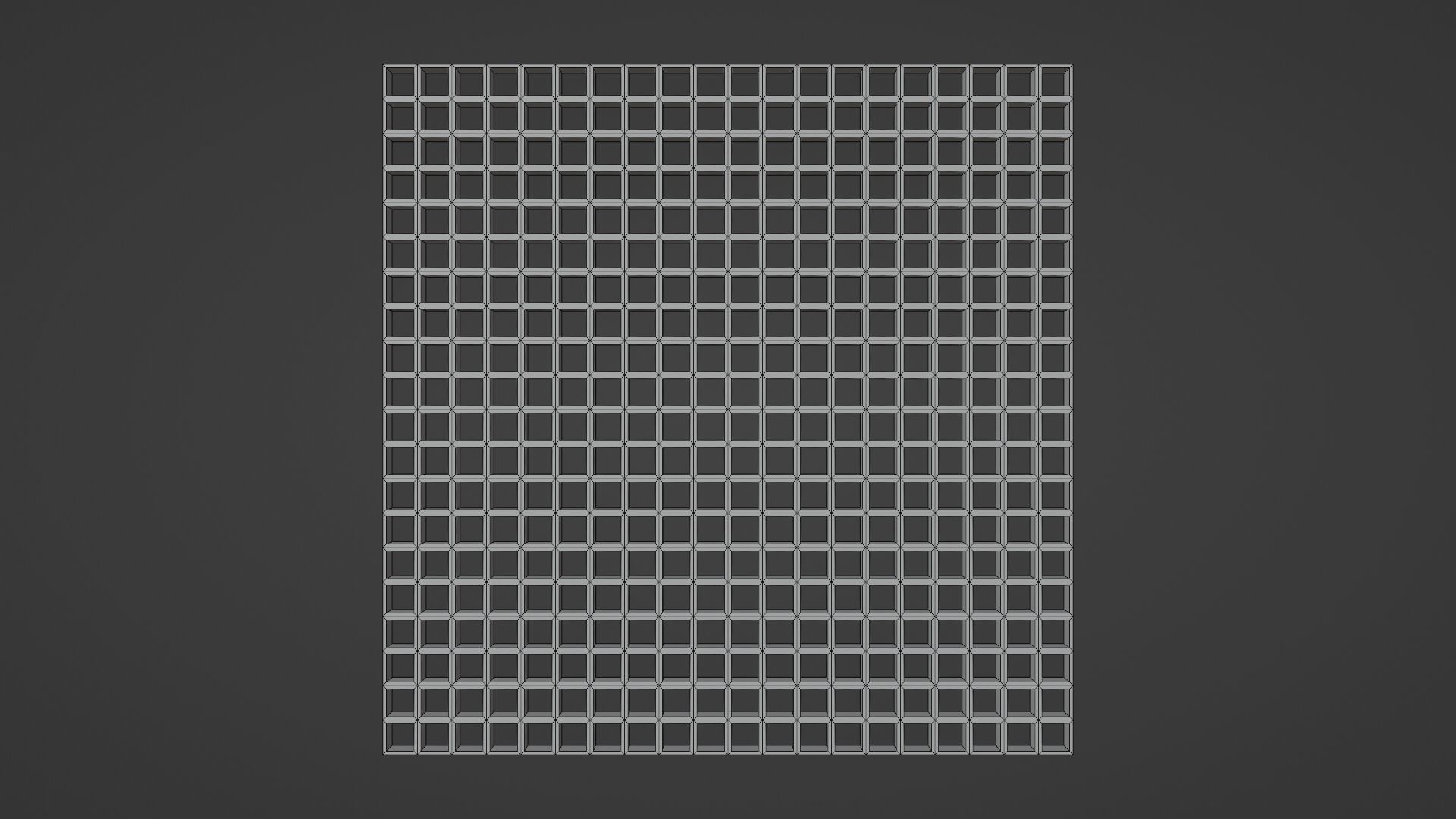 Steel Grating Flooring Low-poly 3D model_11