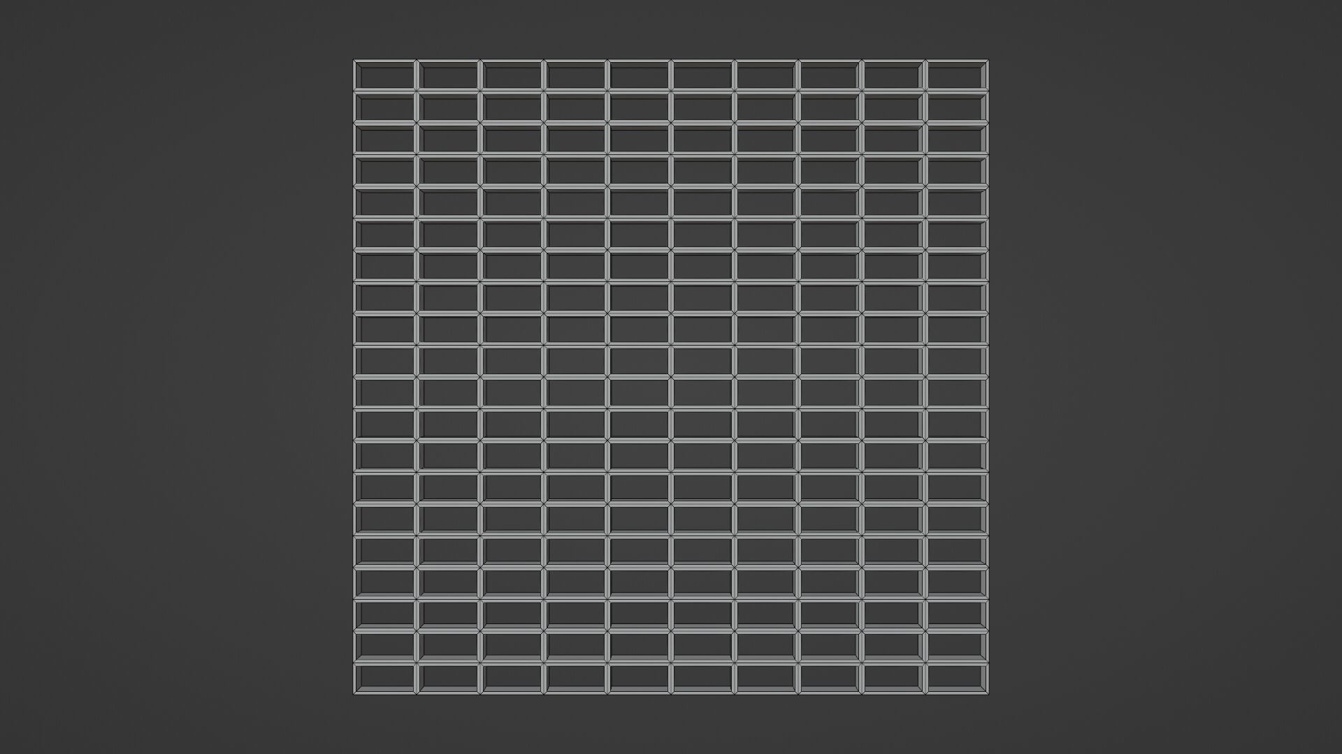 Steel Grating Flooring Low-poly 3D model_7