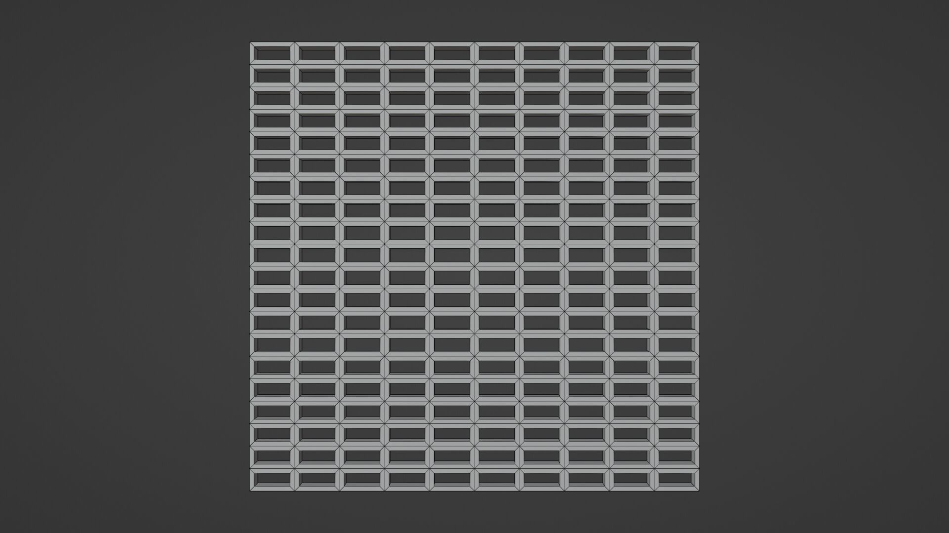Steel Grating Flooring Low-poly 3D model_9