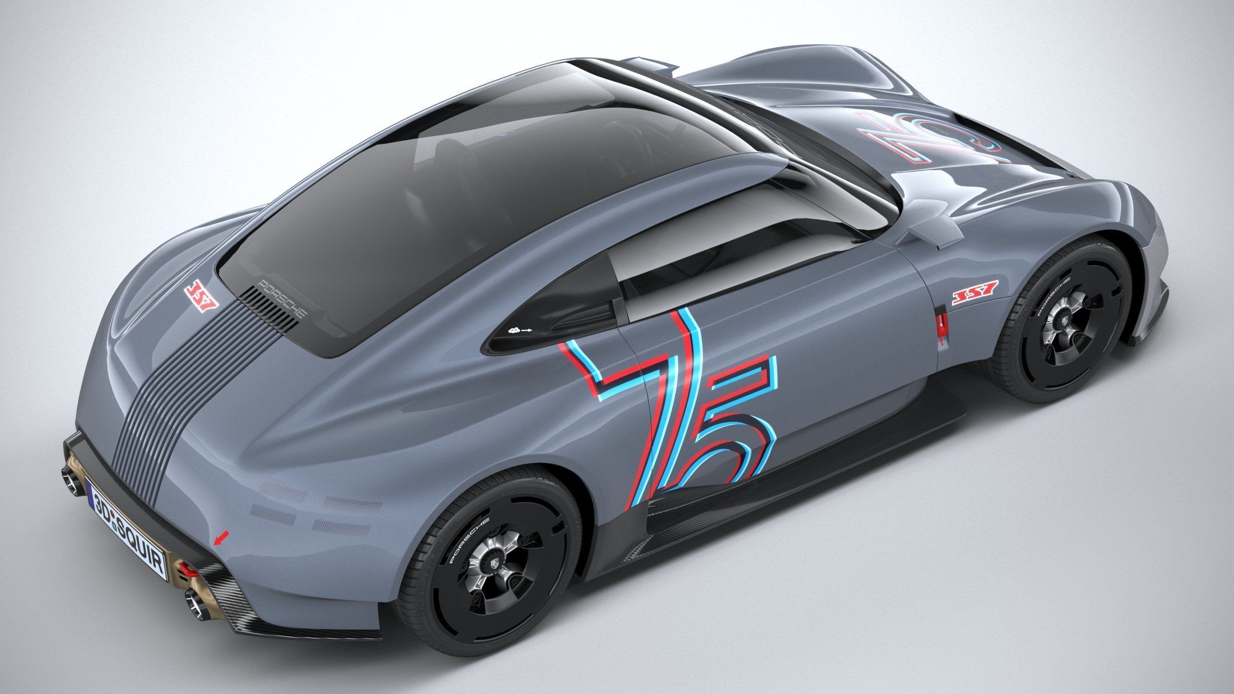 Porsche Vision 357 Concept 2023 3D model_10