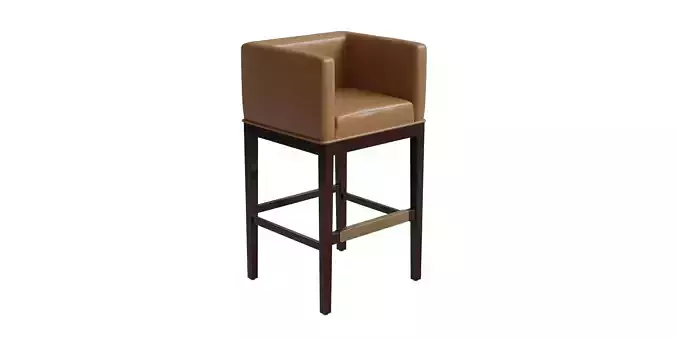 Mid Century Modern Design Beech Wood Barstool