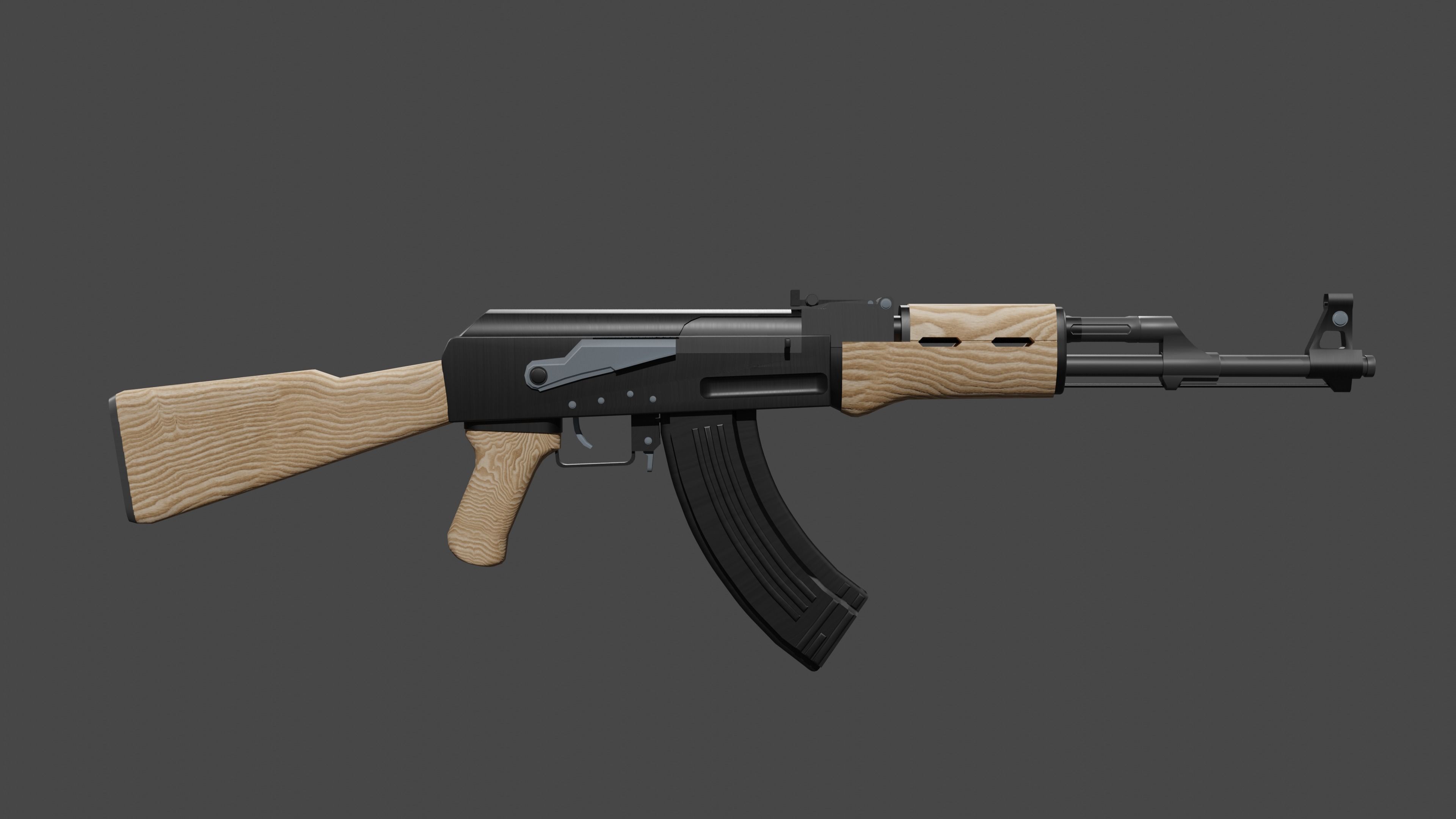 Ak-47 ak - rifle 3D model | CGTrader