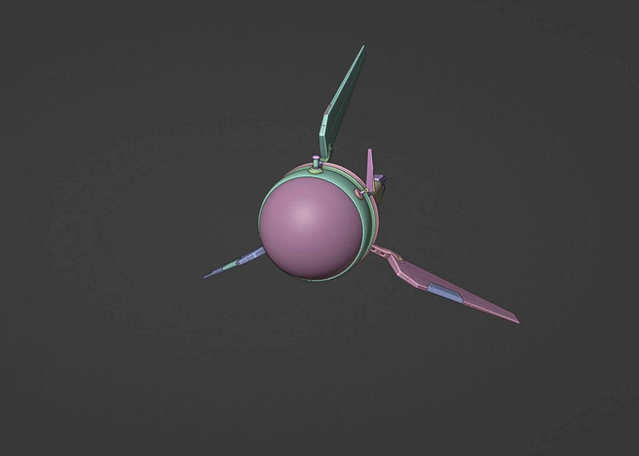 Sci-Fi Space Thingy 3D model_1