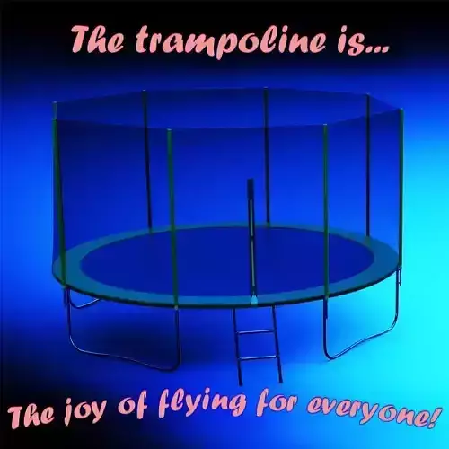Trampoline for outdoor classes 3D model