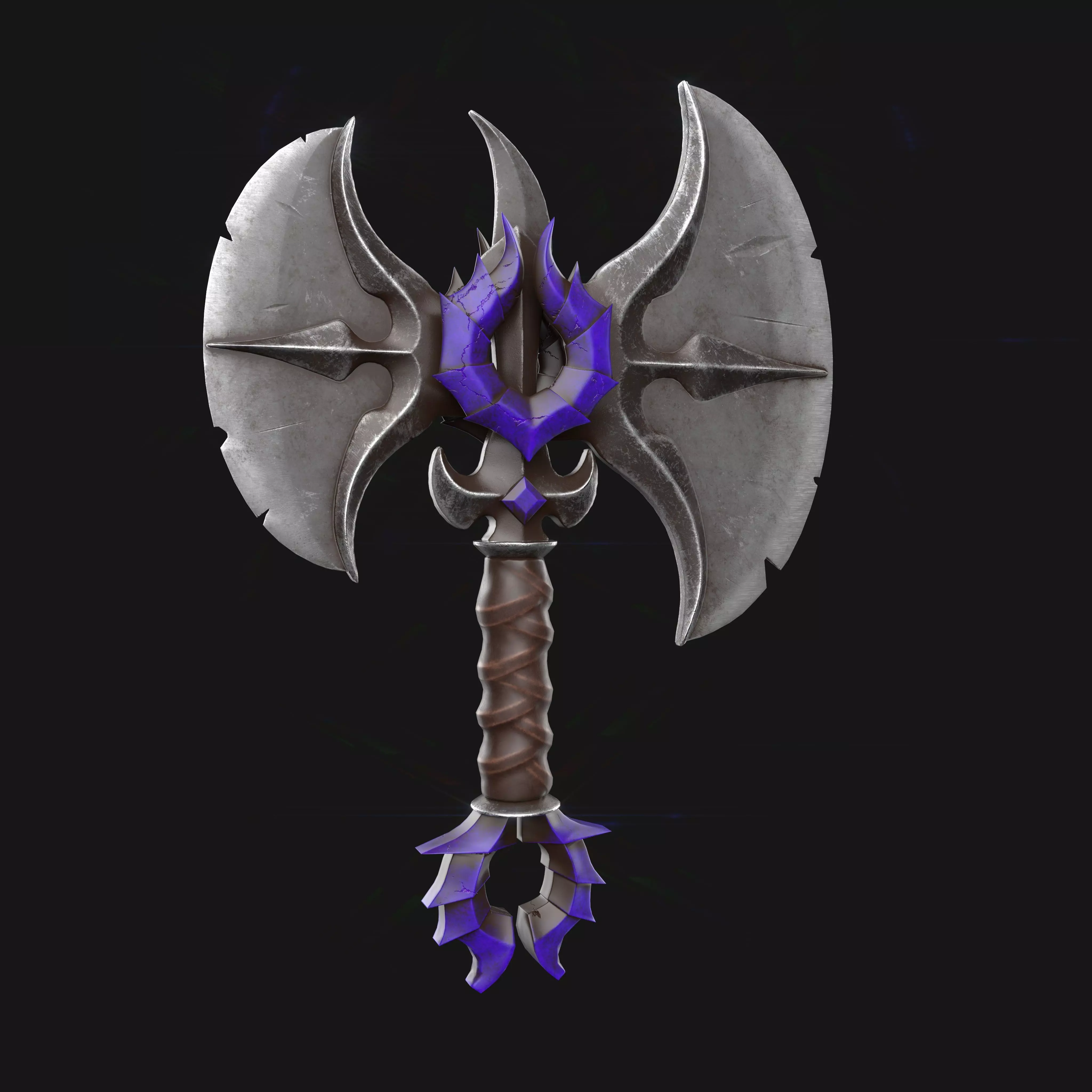 Magic Ax Low-poly 3D model_0